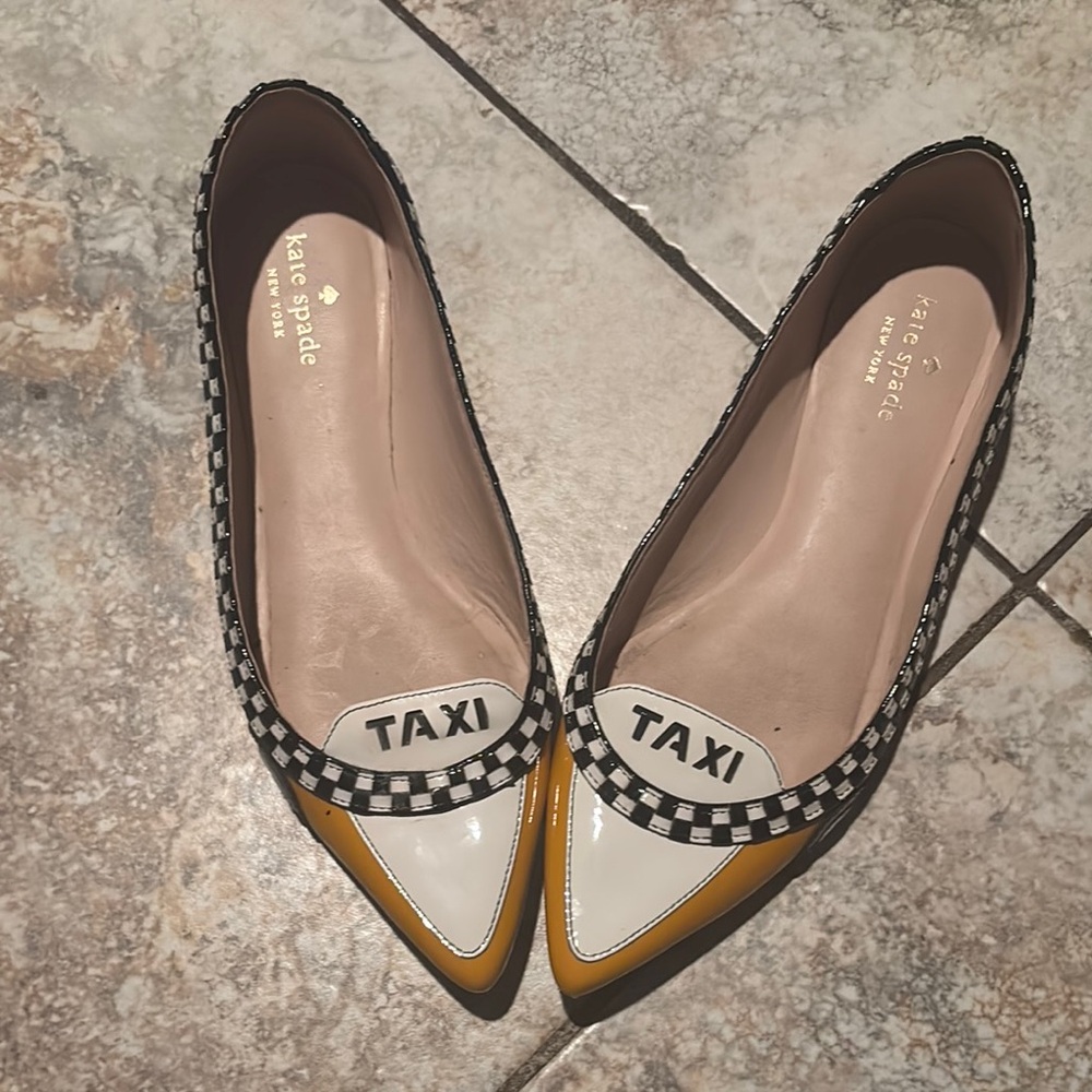 Kate Spade Yellow and White Flats for Everyday Elegance